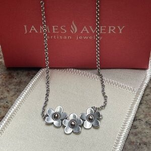 RARE Retired James Avery Playful Blossom Necklace